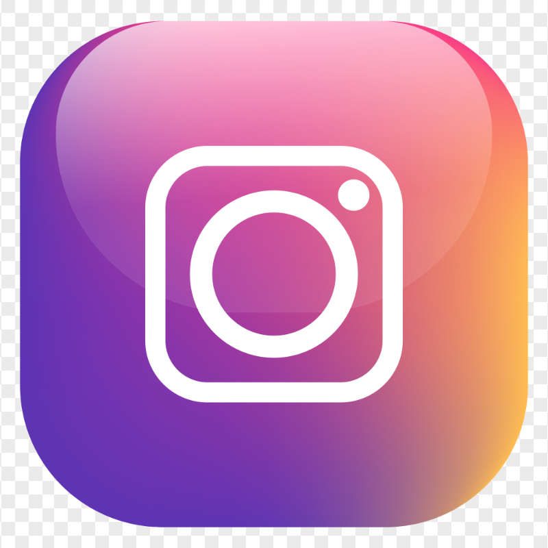 The instagram logo in purple, red and orange